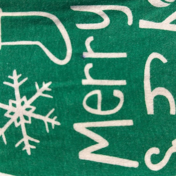 8/$25 The Children's Place Green Merry Jolly Bright Words Pajama Pants Sz 5T - Picture 10 of 10